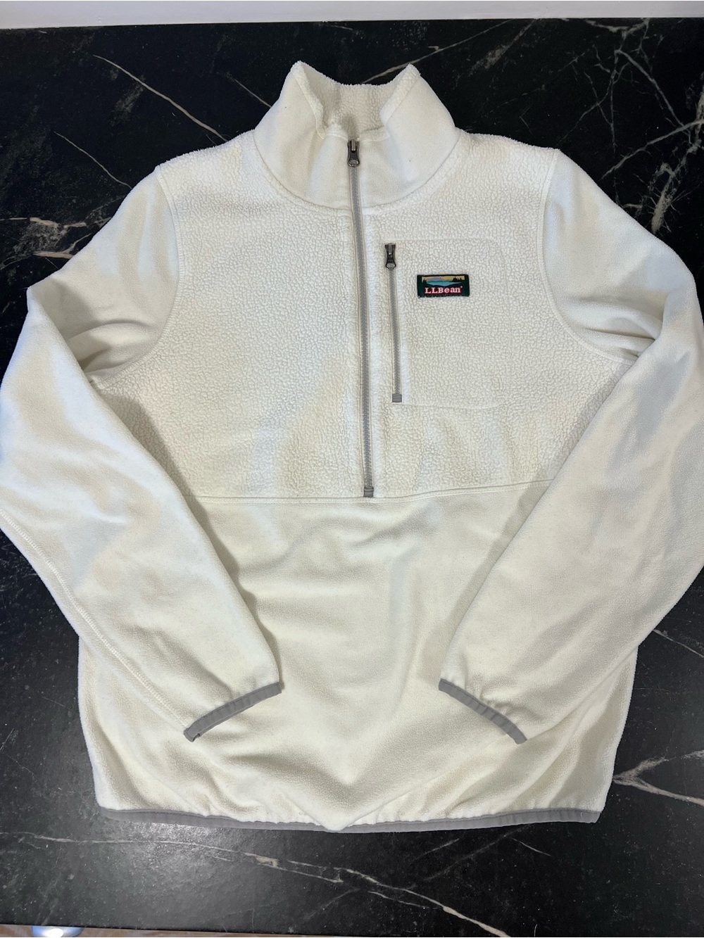 L.L.Bean WOMENS Polartec Classic Fleece Pullover with Quarter Zip